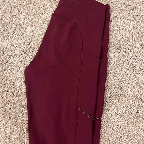 lululemon athletica Burgundy Leggings - Picture 2 of 3